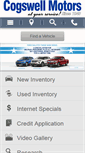 Mobile Screenshot of cogswellmotors.net